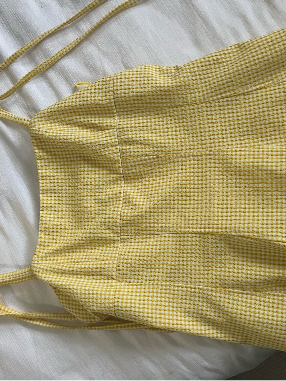 Zara Yellow Gingham Camisole Top